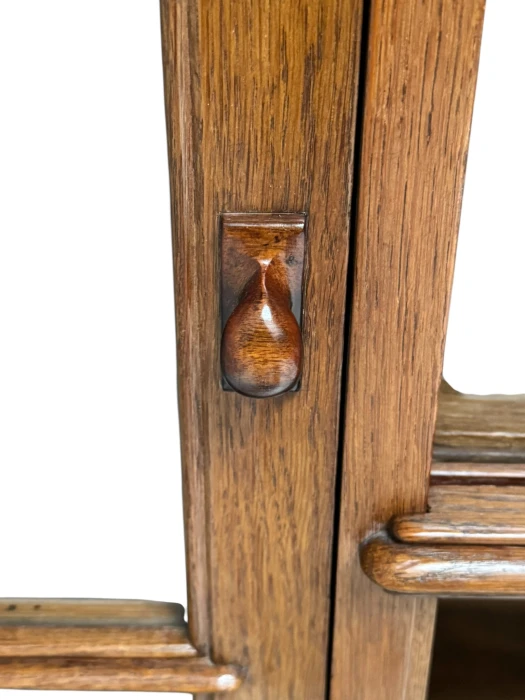 Art Deco Bookcase or Display Cabinet with Glass Sliding Doors, 1930s